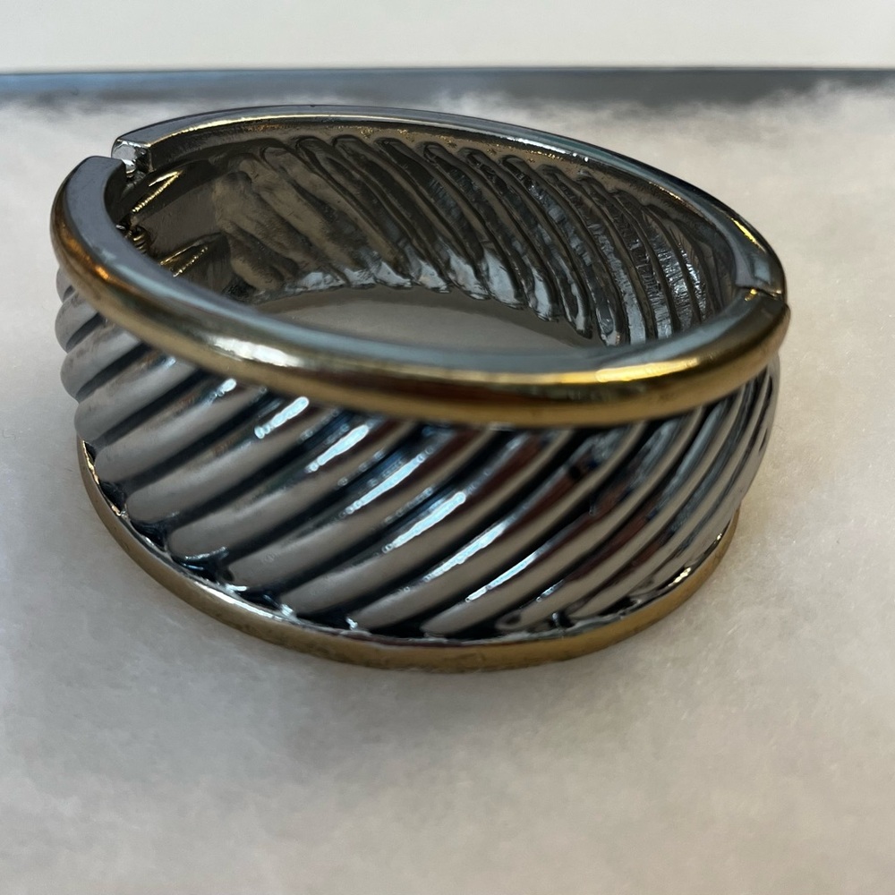 Silver and Gold Twisted Bracelet
